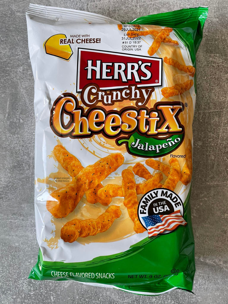 Herr's Crunchy Cheestix Jalapeno 255g