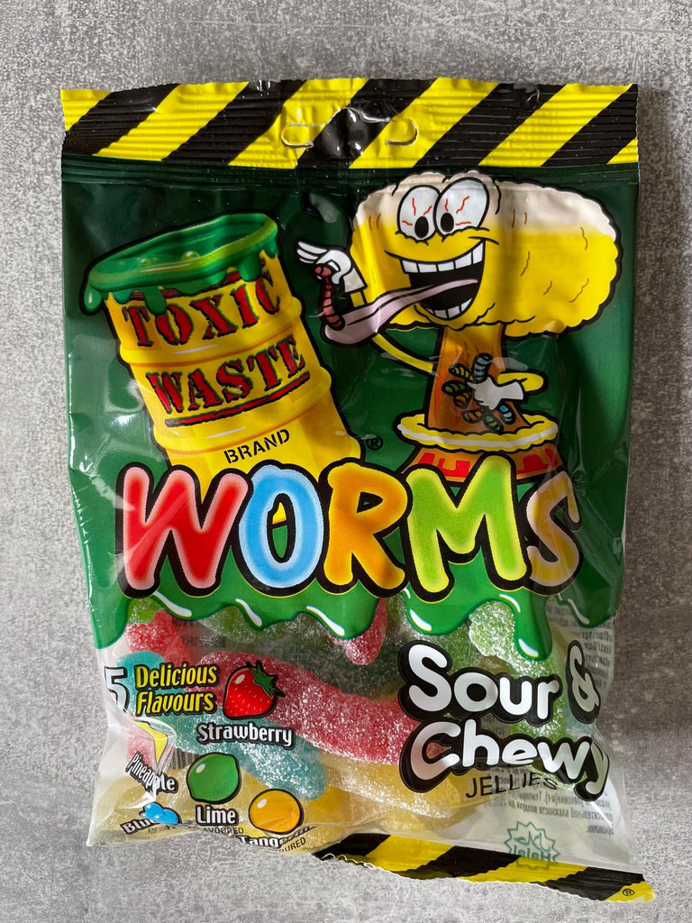 Toxic Waste Wurms Sour & Chewy 142g