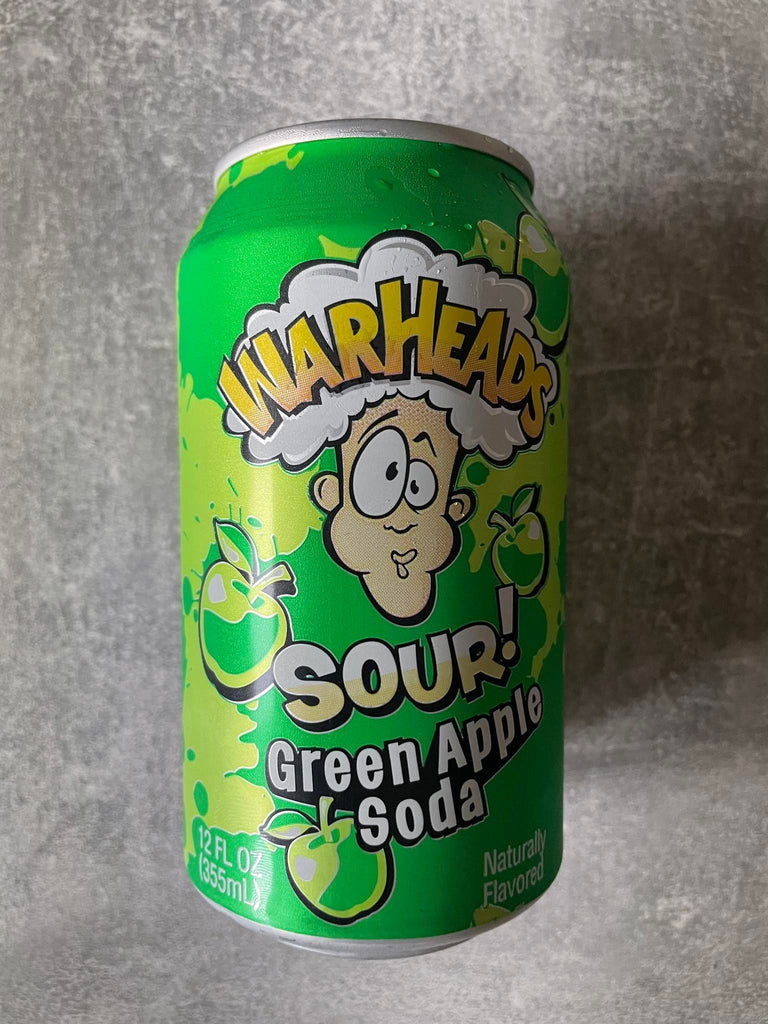 Warheads Sour Green Apple Soda 355ml inkl. 25 Cent DPG Einweg Pfand